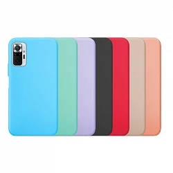 Case silicone smooth Xiaomi Redmi Note 10 Pro available in 8 Colors