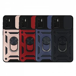Case with ring and Camera slider Xiaomi Redmi Note 10 with magnet