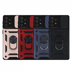 Case with ring and Camera slider Samsung Galaxy A32 4G with magnet