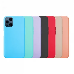 Case silicone smooth Oppo Find X3/X3 Pro available in 7 Colors