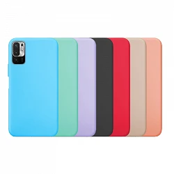 Case silicone smooth Xiaomi Redmi Note 10-5G available in 8 Colors