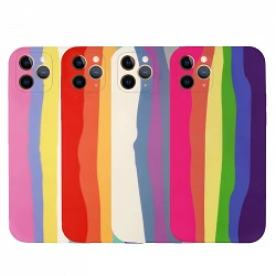Case silicone smooth Rainbow Elastic - iPhone 11Pro