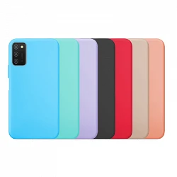 Case silicone smooth Samsung Galaxy A02s available in 7 Colors