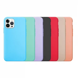 Coque en silicone souple iPhone 13 Pro Max 6,7" disponible en plusieurs couleurs