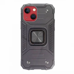 Coque Armor-Case iPhone 13 6.1" Antichoc avec Aimant et Support Anneau 360º
