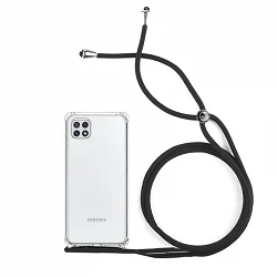 Coque Gel Antichoc Transparente avec Cordon - Samsung A22-5G