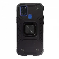 Armor-Case Coque Samsung Galaxy A02S Antichoc avec Aimant et Support Anneau 360º