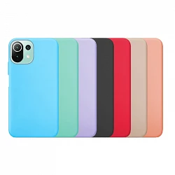 Case silicone smooth Xiaomi Mi 11available in 7 Colors
