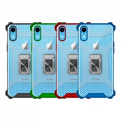 Case with ring e magnet Rock-Crystal iPhone XR - 4 Colors