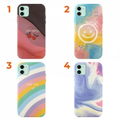 Case silicone smooth elastic 4 Drawings - iPhone 12