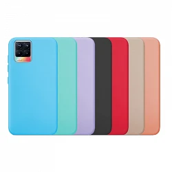 Case silicone smooth Realme 8i available in 7 Colors