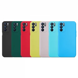 Case silicone smooth Oppo Reno 6 5G with camera 3D - 7 Colors