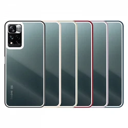 Coque Transparente Bordure Couleur Xiaomi Redmi Note 11 Pro Plus - 6 Couleurs