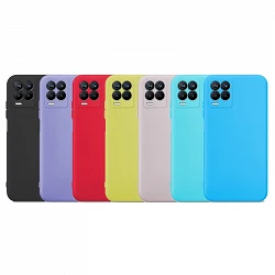 Case silicone smooth Realme 8 with camera 3D - 7 Colors