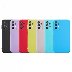 Case silicone smooth Samsung A33-5G with camera 3D - 7 Colors