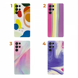 Case silicone smooth elastic 4 Drawings - Samsung Galaxy S22 Ultra
