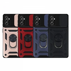 Case with ring and Camera slider Samsung Galaxy M52 with magnet