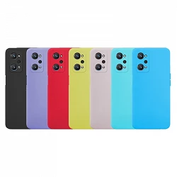 Case silicone smooth Realme GT Neo 2 with camera 3D - 7 Colors