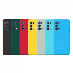 Case silicone smooth Oppo Reno 6 Pro 5G with camera 3D - 7 Colors