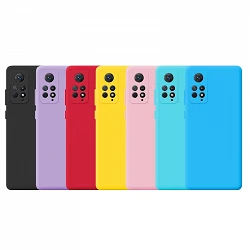 Case silicone smooth Xiaomi Redmi Note 11 4G with camera 3D - 7 Colors