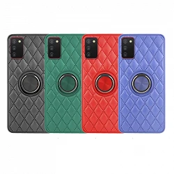 Case Chamel Samsung Galaxy A03S magnet with holder Smoked leather 4 Color