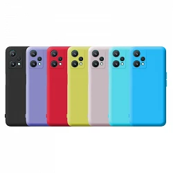 Case silicone smooth Realme 9 Pro Plus with camera 3D - 7 Colors