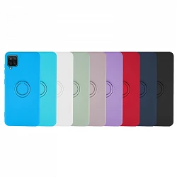 Case Gel silicone smooth Flexible for Samsung A13 4gwith Magnet and Ring Support 360º 7 Colors