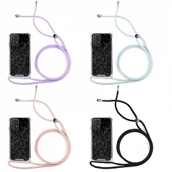 Case Gel Transparent with Lanyard Samsung A13 4G 4-Colors