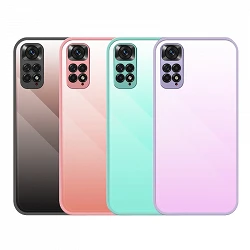 Case silicone Tempered Glass Samsung Galaxy A13 4G - 4 Colors