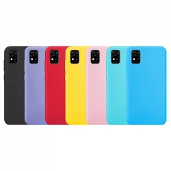 Case silicone smooth ZTE A31 with Camera 3D - 7 Colors