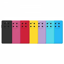 Case silicone smooth Honor X9 with camera 3D - 7 Colors