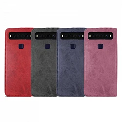 Case with card holder TCL 10 5G leatherette - 4 Colors