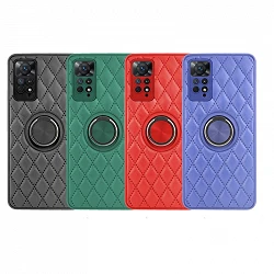 Case Chamel Xiaomi Redmi Note 11 Pro magnet with holder Smoked leather 4 Color