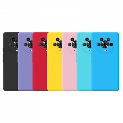 Case silicone smooth Honor Magic 4 with camera 3D - 7 Colors