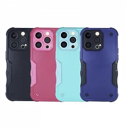 Case anti-blow iPhone 14 Pro Max with colored edger - 4 Colors