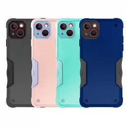 Case anti-blow iPhone 14 with colored edger - 4 Colors