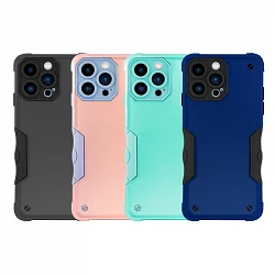 Case anti-blow iPhone 14 Plus with colored edger - 4 Colors