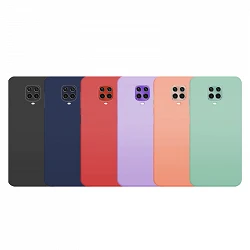 Coque en silicone Premium pour Xiaomi Redmi Note 9s/9 Pro Camera Edge Aluminium 6 couleurs