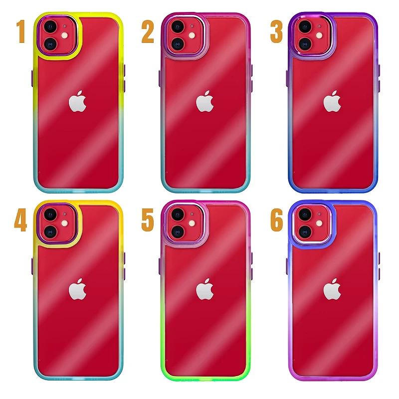 ShieldCase ShieldCase Funda transparente MagSafe iPhone 11 borde de color  (rosa)