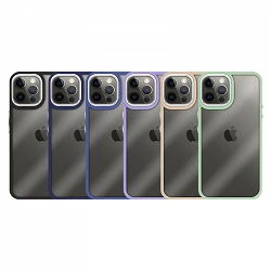 Case Premium anti-blow silicone for iPhone 12 Pro Max edge Camera Aluminum 6 Color