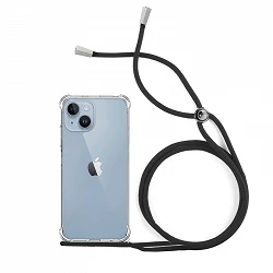Case Gel Transparent Anti-Shock with Lanyard - iPhone 14 6.1"