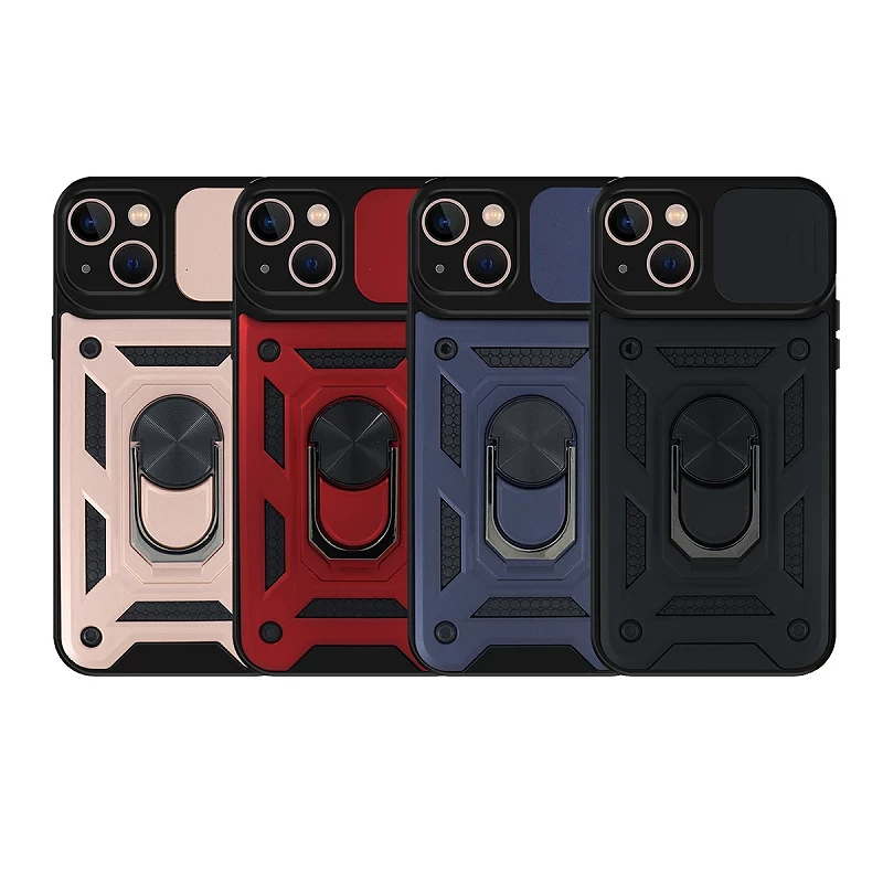 SORAKA Coque Transparente Pour IPhone 14 Avec Anneau Rotatif