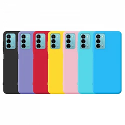 Case silicone smooth ZTE V40 with Camera 3D - 7 Colors