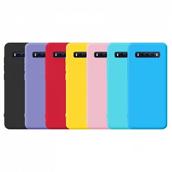 Case silicone smooth TCL 10 SE with Camera 3D - 7 Colors
