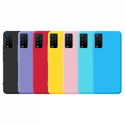 Case silicone smooth TCL 205 with Camera 3D - 7 Colors