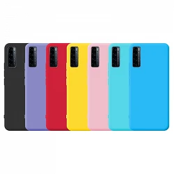 Case silicone smooth TCL 20SE with Camera 3D - 7 Colors