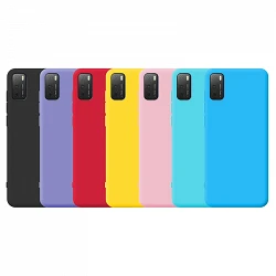 Case silicone smooth TCL 20Y with Camera 3D - 7 Colors