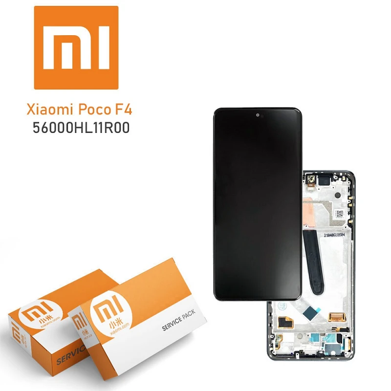 Écran LCD Complet Avec Châssis Pour Xiaomi POCO F4 5G 2022 - Night Black - Neuf