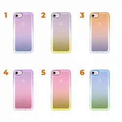 Funda Space Case Degradada con Cubre Camara de Colores para iPhone 7/8/SE