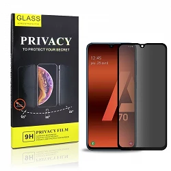 Cristal templado Privacidad Samsung Galaxy A70 Protector de Pantalla 5D Curvo